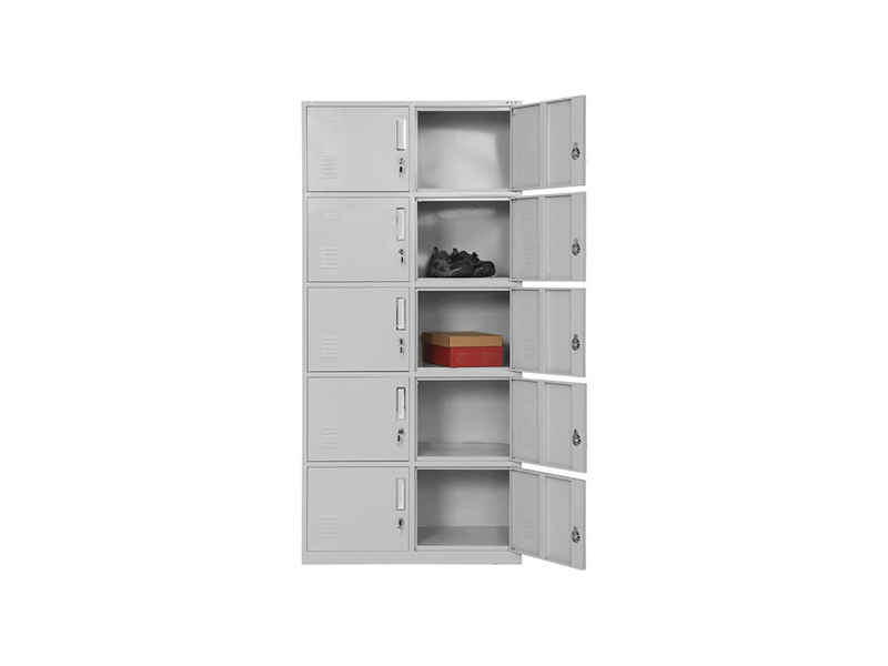 Armoire de casier en acier &agrave; 10 portes pour le stockage du bureau et du personnel