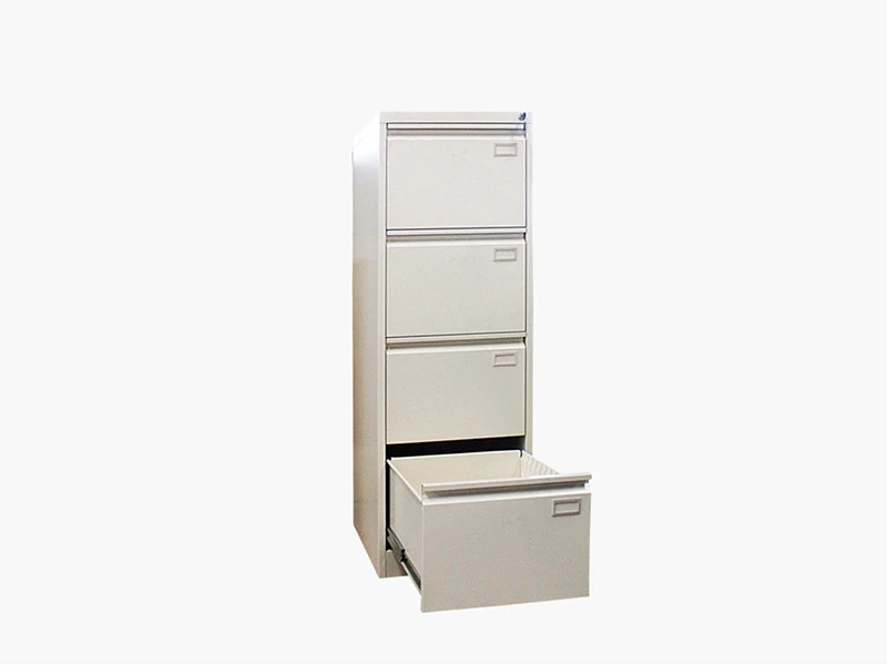 Classeur vertical &agrave; 4 tiroirs avec serrure pour le stockage de documents de bureau