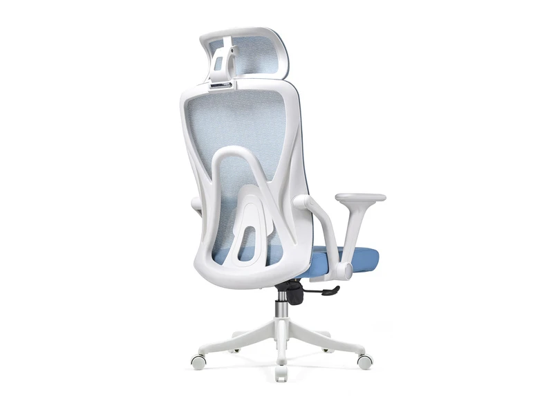 Chaise de bureau ergonomique en maille avec appui-t&ecirc;te r&eacute;glable &ndash; 2428A