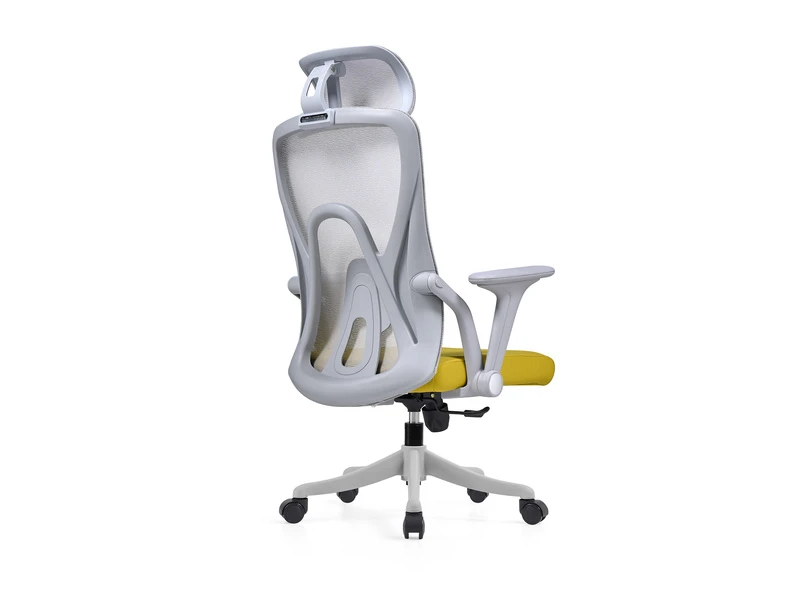 Chaise de bureau ergonomique en maille avec appui-t&ecirc;te r&eacute;glable &ndash; 2428A