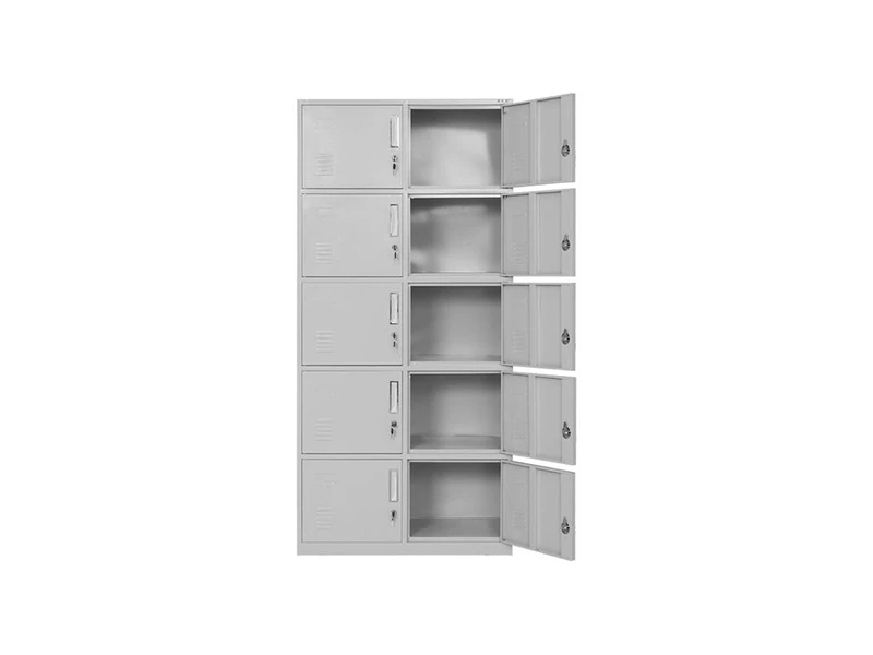 Armoire de casier en acier &agrave; 10 portes pour bureau et bureau Stockage du personnel