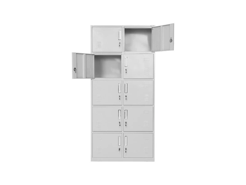 Armoire de casier en acier &agrave; 10 portes pour bureau et bureau Stockage du personnel