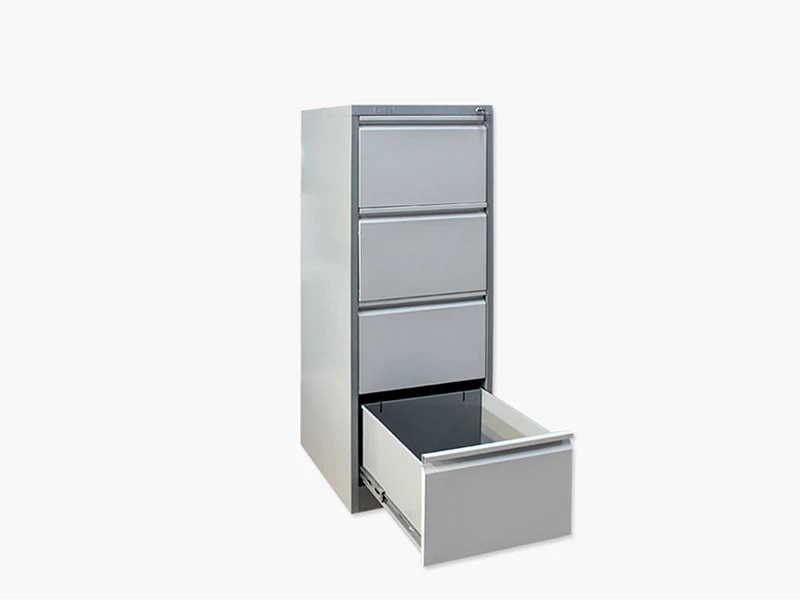 Classeur vertical &agrave; 4 tiroirs avec serrure pour le stockage de documents de bureau