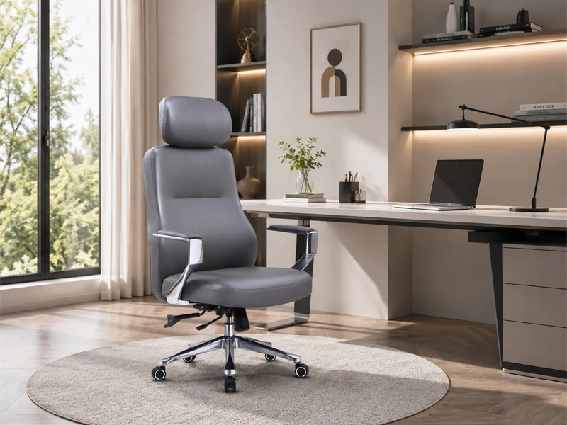 Chaise de bureau de direction avec fonction de si&egrave;ge coulissant
