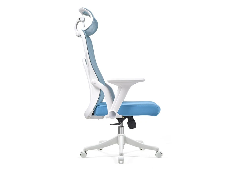 Chaise de bureau ergonomique en maille avec appui-t&ecirc;te r&eacute;glable &ndash; 2428A