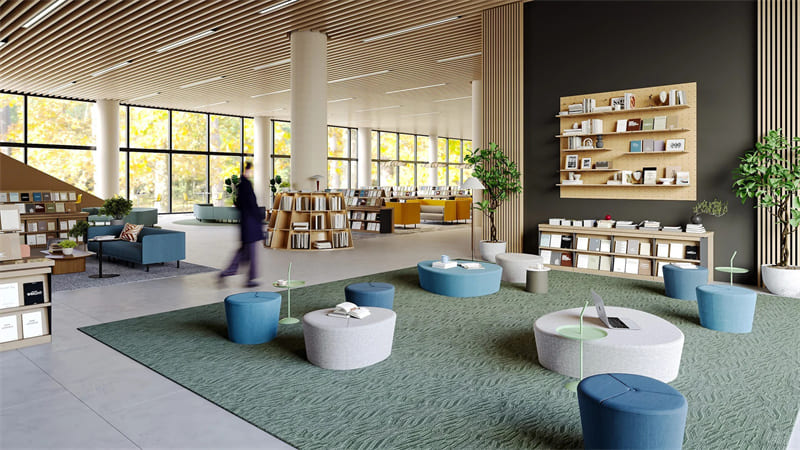 Solution de mobilier de bureau pour la bibliothèque publique de Shenzhen Futian