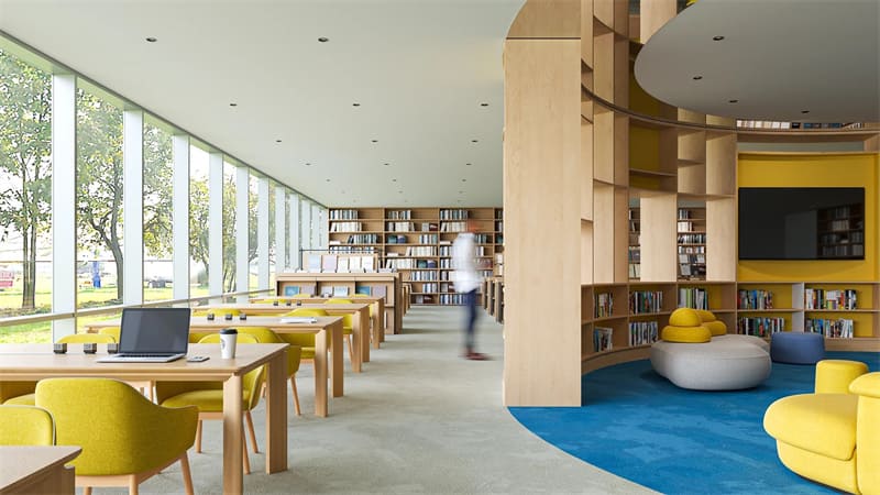 Solution de mobilier de bureau pour la bibliothèque publique de Shenzhen Futian