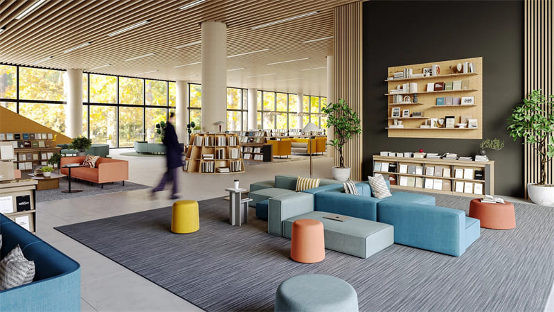 Solution de mobilier de bureau pour la bibliothèque publique de Shenzhen Futian