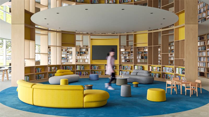 Solution de mobilier de bureau pour la bibliothèque publique de Shenzhen Futian