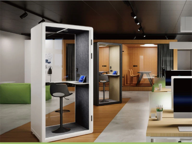 Pods de bureau &agrave; technologie d'insonorisation creuse