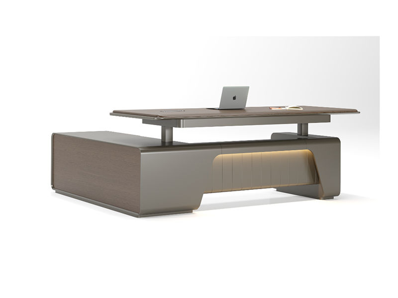 Bureaux debout ex&eacute;cutifs en forme de L | Bureau &agrave; hauteur r&eacute;glable