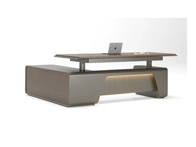 Bureaux debout ex&eacute;cutifs en forme de L | Bureau &agrave; hauteur r&eacute;glable