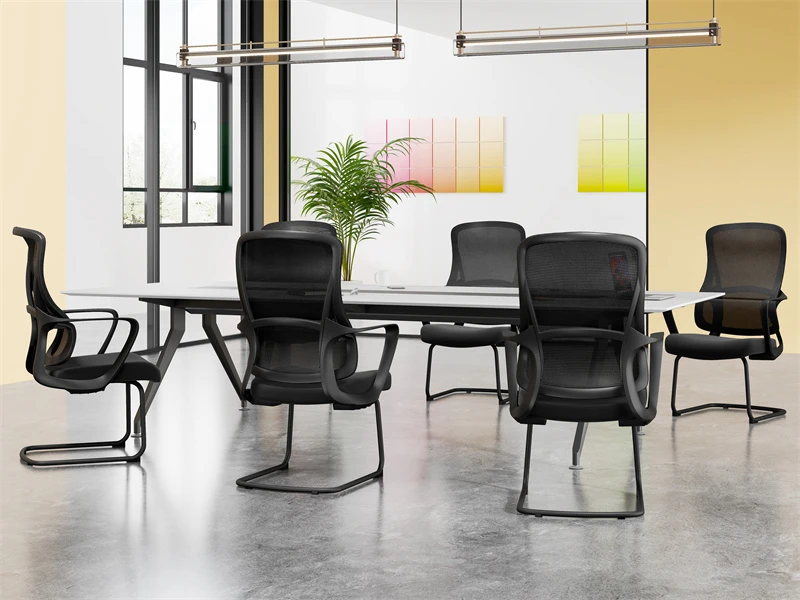 Chaise visiteurs &agrave; dossier moyen | Chaises d'invit&eacute; de bureau en maille