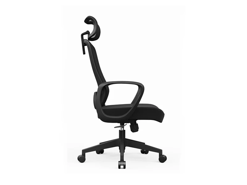 Chaise de bureau ergonomique en maille &agrave; dossier haut avec soutien lombaire
