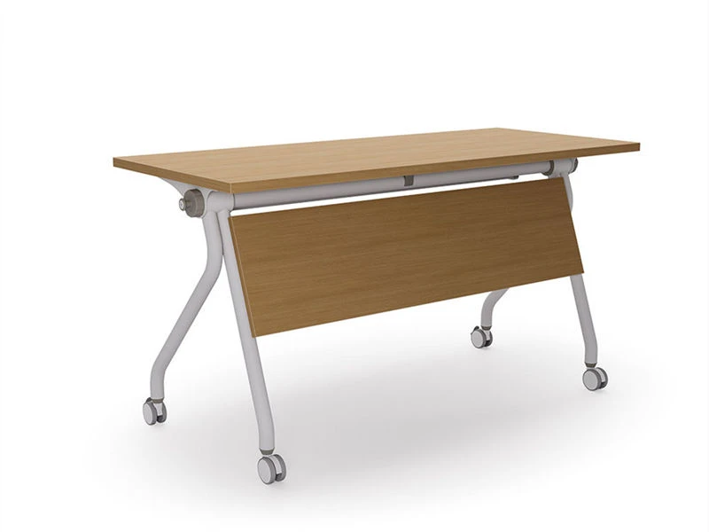 Table de formation de bureau gigogne rabattable avec roulettes