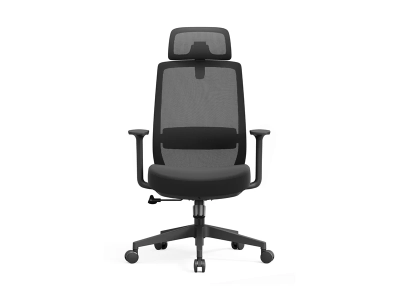 Chaise d'ordinateur &agrave; dossier haut | Chaise de bureau avec accoudoirs