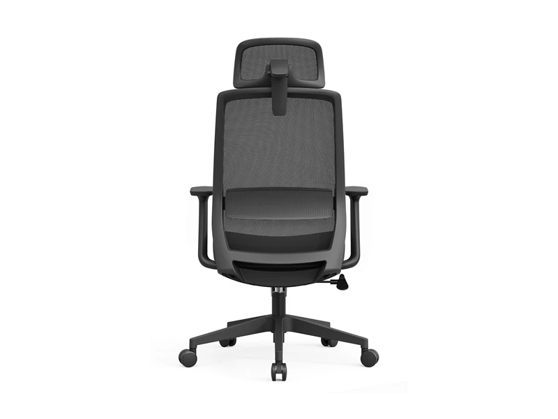 Chaise d'ordinateur &agrave; dossier haut | Chaise de bureau avec accoudoirs