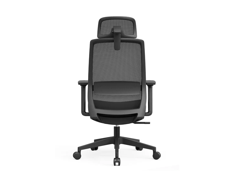 Chaises de gestionnaire en maille noire | Chaise de bureau de direction &agrave; dossier haut