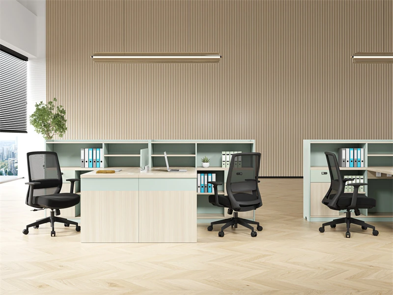 Chaise de travail moderne en tissu d'ameublement avec roulettes | Meilleur si&egrave;ge pour le lieu de travail