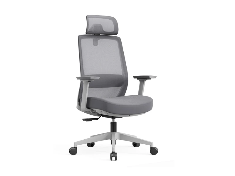 Chaises de gestionnaire en maille noire | Chaise de bureau de direction &agrave; dossier haut