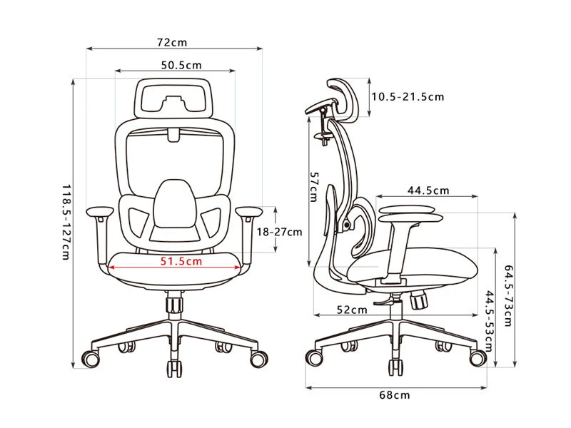 Dossier haut et amp; Chaise de bureau ex&eacute;cutive Performance pour entreprise