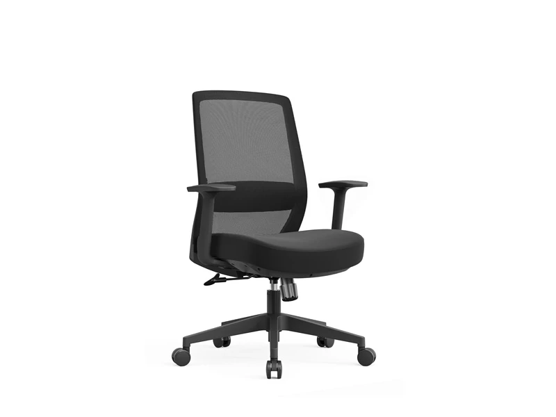 Chaise de travail moderne en tissu d'ameublement avec roulettes | Meilleur si&egrave;ge pour le lieu de tra