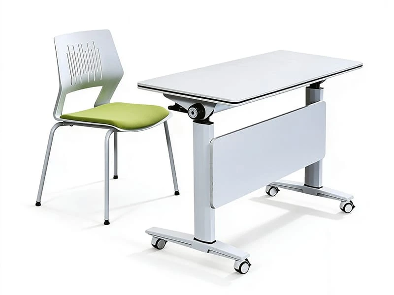 Table de formation gigogne rabattable avec roulettes pour le bureau