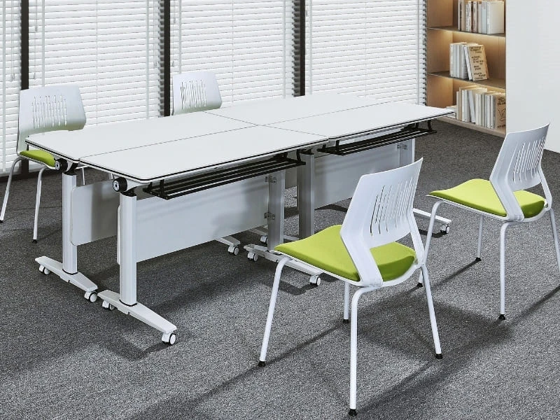 Table de formation gigogne rabattable avec roulettes pour le bureau