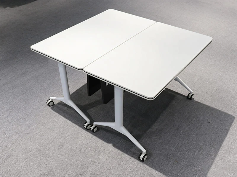 Table de formation moderne rabattable avec roulettes pour bureaux