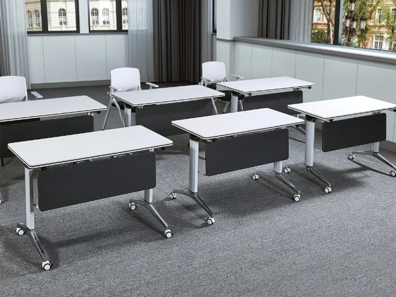 Table de formation modulaire haut de gamme rabattable avec gestion des c&acirc;bles
