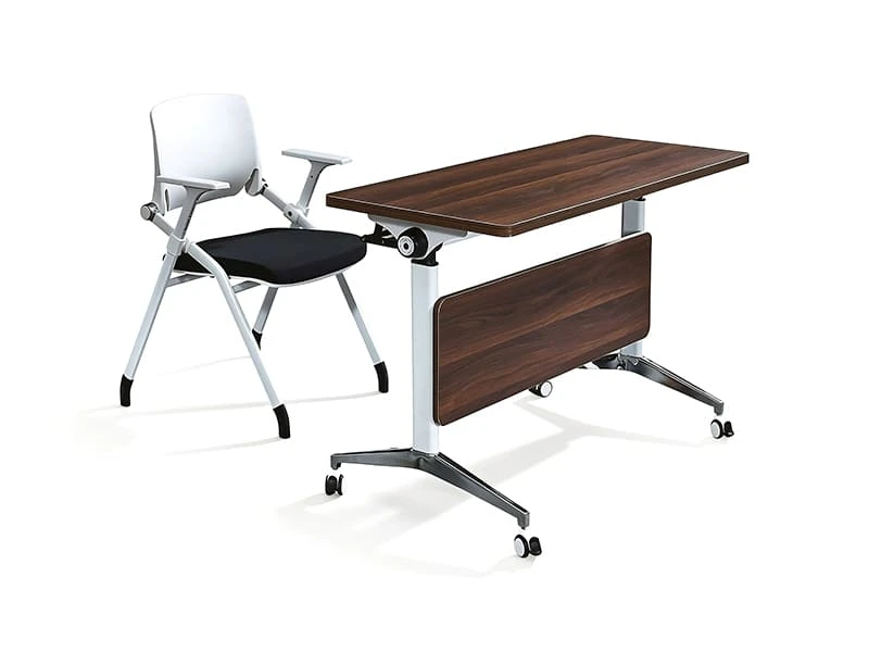 Table de formation modulaire rabattable avec roulettes pour bureau