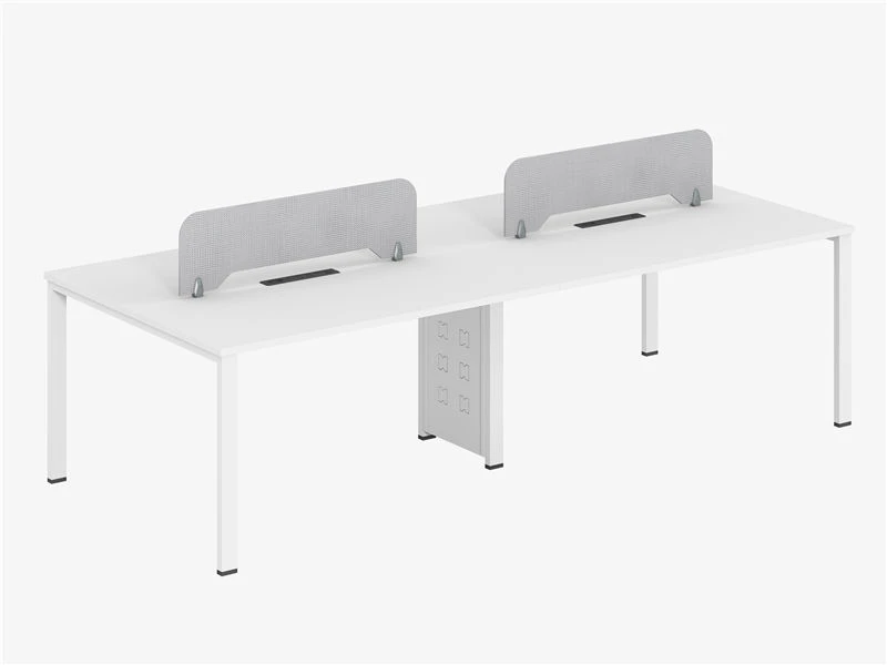 Postes de travail de bureau blancs avec socle mobile