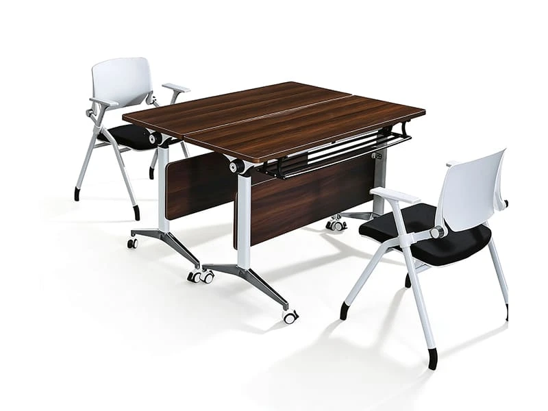 Table de formation modulaire rabattable avec roulettes pour bureau