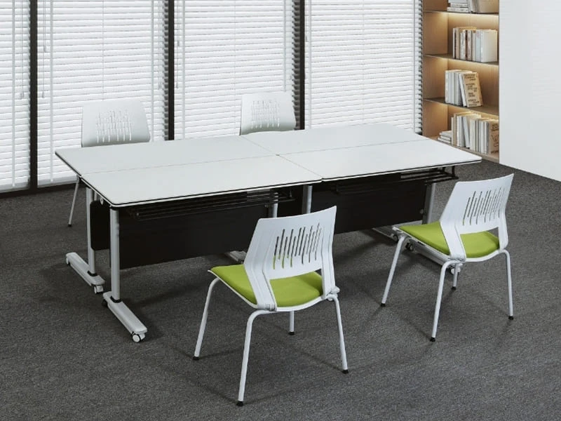 Table de formation rabattable abordable avec roulettes verrouillables