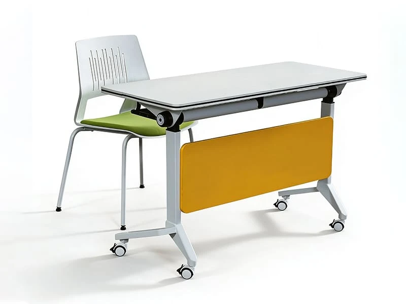 Table de formation moderne Table de formation pliable de bureau avec roulettes verrouillables