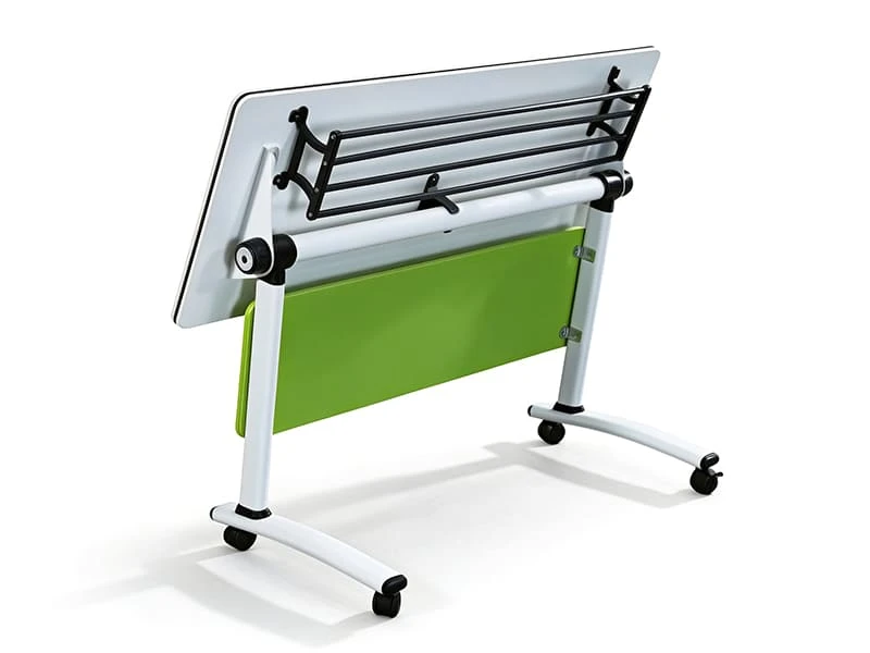 Table de formation pliante moderne avec roulettes verrouillables