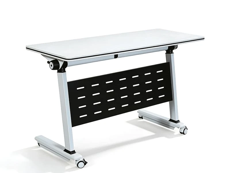 Table de formation commerciale rabattable avec roues verrouillables