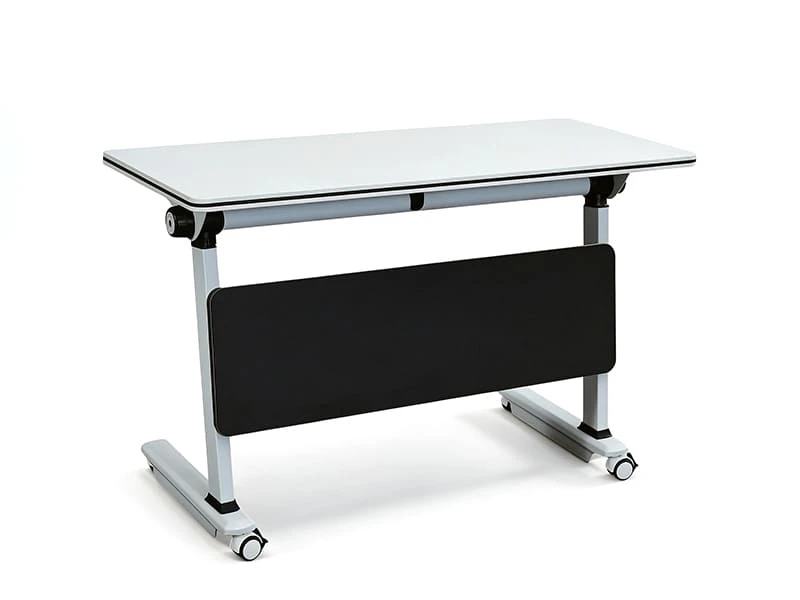 Table de formation commerciale rabattable avec roues verrouillables