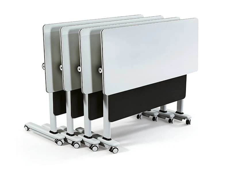 Table de formation rabattable abordable avec roulettes verrouillables