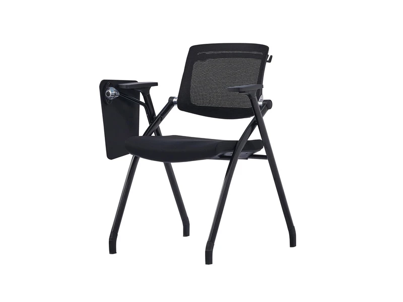 Chaises empilables noires pour conf&eacute;rence de bureau, salle de classe