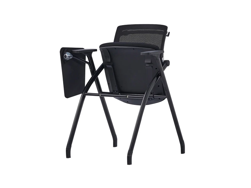 Chaises empilables noires pour conf&eacute;rence de bureau, salle de classe