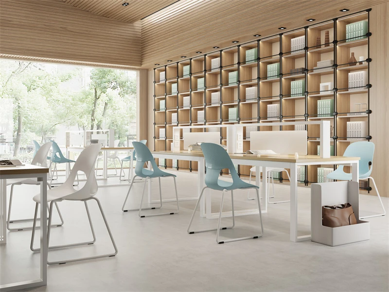 Chaise de formation empilable en plastique minimaliste | Si&egrave;ges empilables