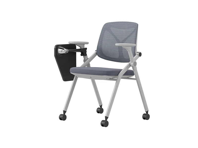 Chaises de salle de conf&eacute;rence blanches avec roulettes | Chaise de bureau