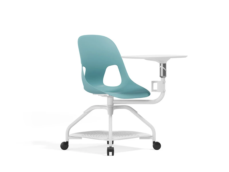 Chaise de conf&eacute;rence empilable noir/gris avec accoudoirs rabattables