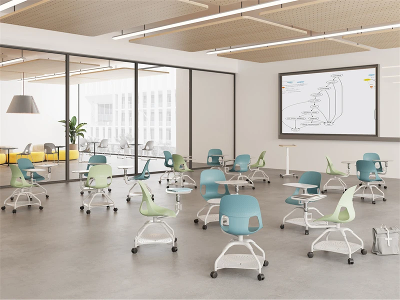 Chaise de formation empilable en plastique minimaliste | Si&egrave;ges empilables
