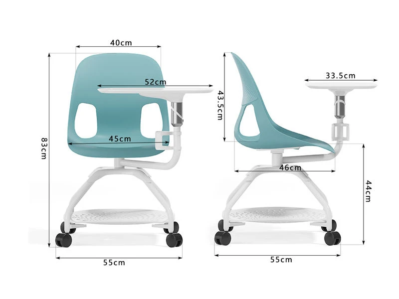 Chaise de formation empilable en plastique minimaliste | Si&egrave;ges empilables