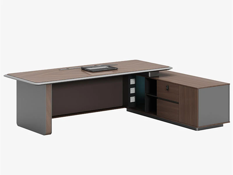Petits bureaux de direction modernes en forme de L pour le bureau &agrave; domicile