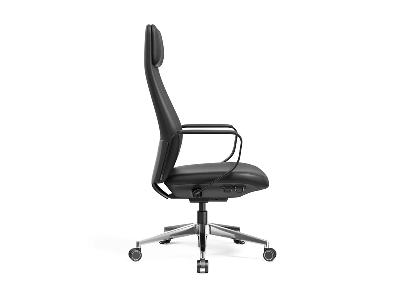 Chaises de bureau de direction luxueuses en cuir &agrave; dossier haut