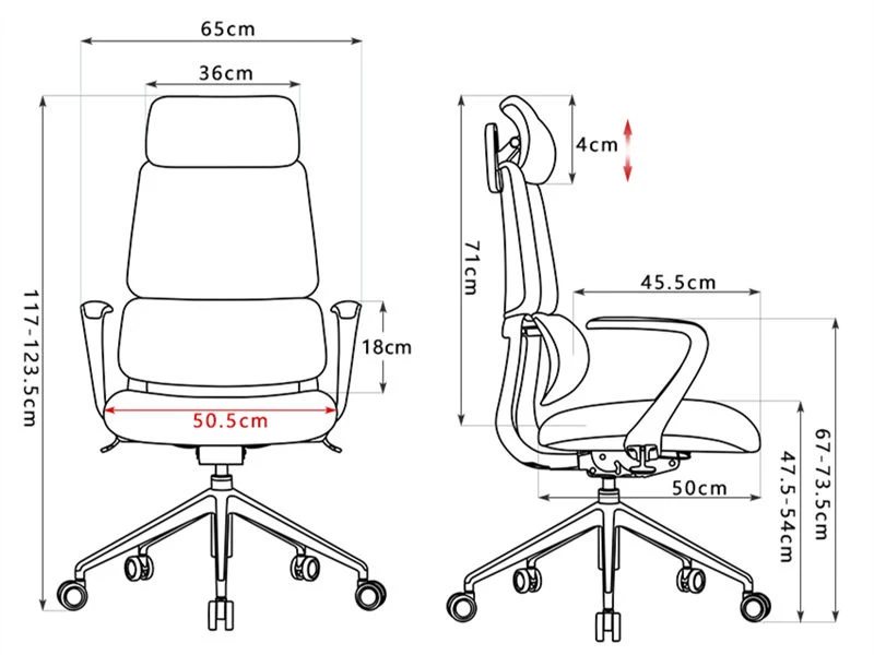 Chaises de bureau en cuir modernes | Meilleure chaise de bureau ergonomique