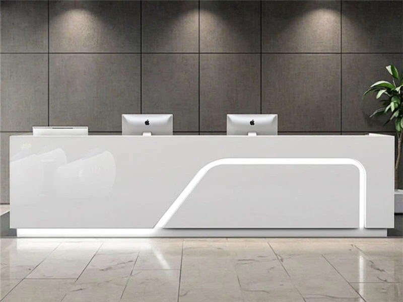 Bureau de r&eacute;ception moderne avec comptoir | Mobilier de bureau